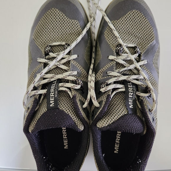 Merrell Men's MQM Flex2 Dark Gray/Green/Black Hiking Shoes - Picture 4 of 7